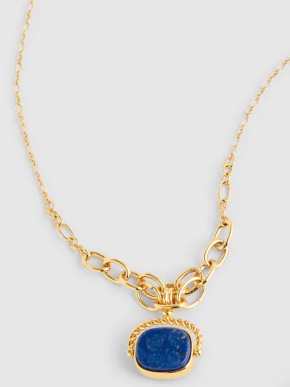 Madewell Semiprecious Pendant Graduated Chain Necklace NWT - Picture 2 of 6